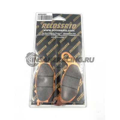 AGPA243ST Accossato тормозные колодки (синтетика) Yamaha YZF R3 / MT-03 (FDB2280)