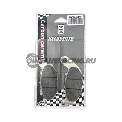 AGPA243ZXC Accossato тормозные колодки CARBON керамика (трек) Yamaha YZF R3 / MT-03