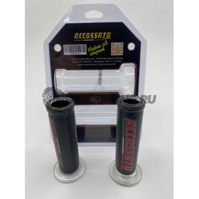 GR002-F Accossato Комплект грипс для руля (прозрачные)