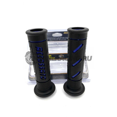 GR011B Accossato Комплект грипс для руля (синие)