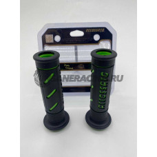 GR011G Accossato Комплект грипс для руля (зеленые)