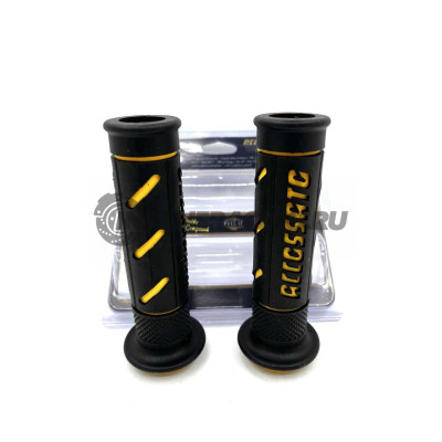 GR011Y Accossato Комплект грипс для руля (желтые)