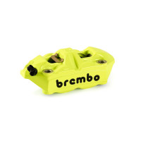120988583 Суппорт Brembo Racing M4, 100мм (литой моноблок 4*34мм) Yellow FLUO левый