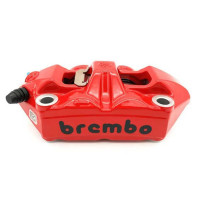 120988598-120988599 Комплект суппортов Brembo Racing M4, 100мм (литой моноблок 4*34мм) Red/Black log