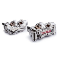 220B01130 К-кт торм. суппортов Brembo Racing GP4-RX 130мм Nichel (составной, фрезерованный 4*32мм)