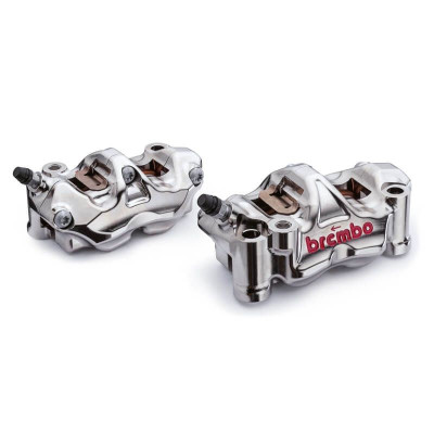 220B01130 К-кт торм. суппортов Brembo Racing GP4-RX 130мм Nichel (составной, фрезерованный 4*32мм)