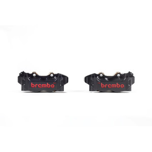 220B47340 К-кт торм. суппортов Brembo Racing GP4-RB 108мм Black (составной, фрезерованный 4*30мм)