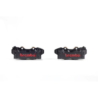 220B47340 К-кт торм. суппортов Brembo Racing GP4-RB 108мм Black (составной, фрезерованный 4*30мм)
