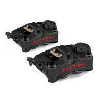 220D02070 К-кт тормозных суппортов Brembo Racing STYLEMA, BLACK 100мм (литой моноблок 4*30мм)