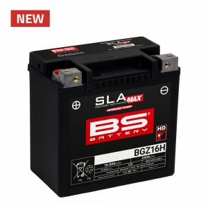 BGZ16H Аккумулятор BS SLA MAX, 12В, 16 Ач, 240 А 150x88x145, прямая (+ / -), (YTX14H)
