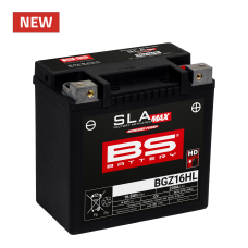 BGZ16HL Аккумулятор BS SLA MAX, 12В, 16 Ач, 240 А 150x88x145, обратная (- / +), (YTX14HL) 65958-04C