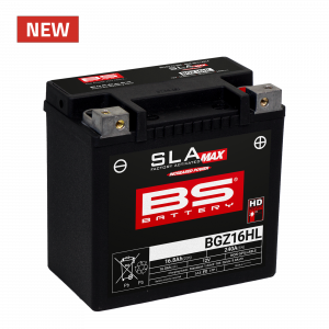 BGZ16HL Аккумулятор BS SLA MAX, 12В, 16 Ач, 240 А 150x88x145, обратная (- / +), (YTX14HL)