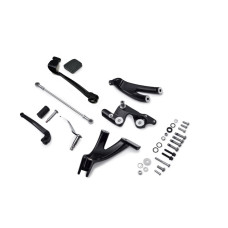 22-0664, MidWest Motorcycle supply, Standard Forward Control Kit, Gloss Black (w/redesigned bushings) | alt partnumbers: 50700060 47-248