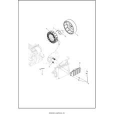 29900114, Harley-Davidson, статор генератора, STATOR ASSEMBLY, 3-PHASE, 56Amp, Mi8
