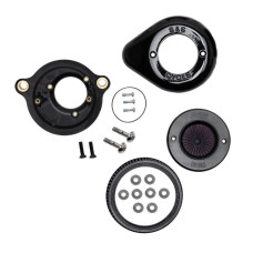 170-0718A, S&S CYCLE, Stealth Air Stinger Kit with Black Teardrop for 2017-Up Mi8 Models (! Model specific ! Check fitment req ! DNF models 23+ w/throttle body 27300197 !)