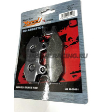 YL-F009 Тормозные колодки дисковые мото YONGLI Organic (FDB631P)