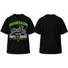 Футболка Insaneracing Billinerz Harley, чёрная, 100% хлопок, S / M / L / XL