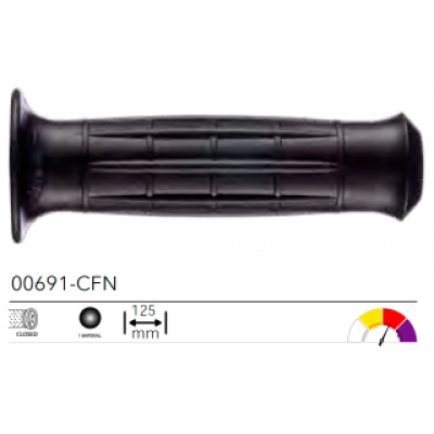 00691-CFN грипсы 2шт HERITAGE GRIPS ROAD BLACK