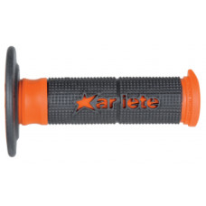 02629-NAR грипсы 2шт PAIR DUALITY GRIPS BLACK-ORANGE Ariete