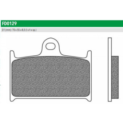 FD0129BT Тормозные колодки для SUZUKI, TRIUMPH, YAMAHA (FDB557P) NEWFREN