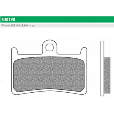 FD0190SP Тормозные колодки для SUZUKI, YAMAHA TMAX, XJR, YZF, FAZER (FDB605XRAC) NEWFREN