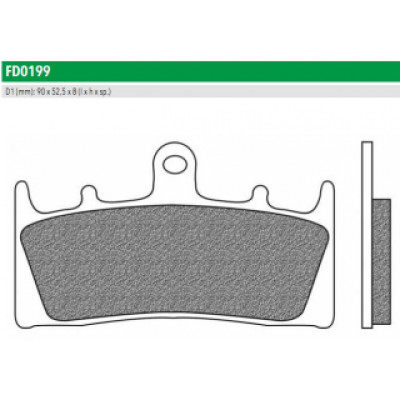 FD0199TS Тормозные колодки дисковые мото ROAD TOURING SINTERED (FDB873ST) NEWFREN