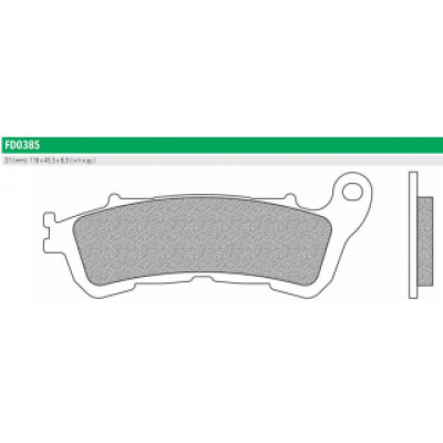 FD0385TS Тормозные колодки дисковые мото ROAD TOURING SINTERED (FDB2196ST) NEWFREN