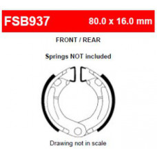 FSB937 Тормозные колодки барабанные MOTO, коробка 2 шт