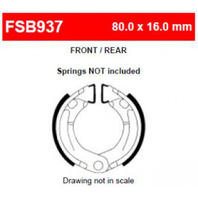 FSB937 Тормозные колодки барабанные MOTO, коробка 2 шт
