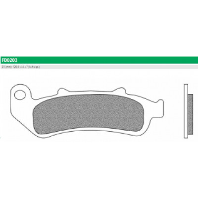 FD0203BT Тормозные колодки дисковые мото ROAD TOURING ORGANIC (FDB2002P) NEWFREN