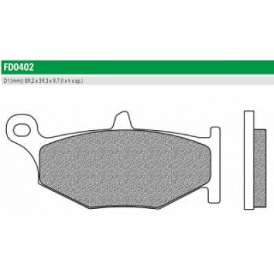FD0402BT Тормозные колодки дисковые мото ROAD TOURING ORGANIC (FDB2213P) NEWFREN