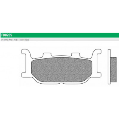 FD0205BT Тормозные колодки дисковые мото ROAD TOURING ORGANIC (FDB2003P) NEWFREN