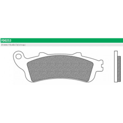 FD0253BT Тормозные колодки дисковые мото ROAD TOURING ORGANIC (FDB2073P) NEWFREN