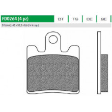 FD0264TS Тормозные колодки дисковые мото ROAD TOURING SINTERED (FDB2085) NEWFREN