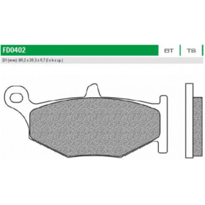 FD0402TS Тормозные колодки дисковые мото ROAD TOURING SINTERED (FDB2213) NEWFREN