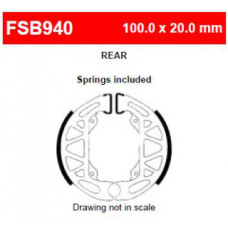 FSB940 Тормозные колодки барабанные MOTO, коробка 2 шт