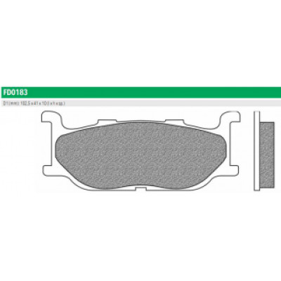FD0183BT Тормозные колодки для YAMAHA XJ, XVS, XV (FDB781P) NEWFREN