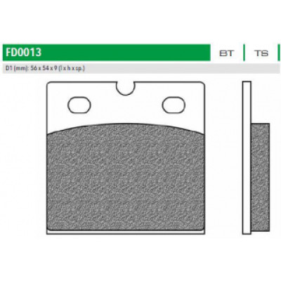 FD0013BT Тормозные колодки для APRILIA, BMW, DUCATI, TRIUMPH (FDB108)