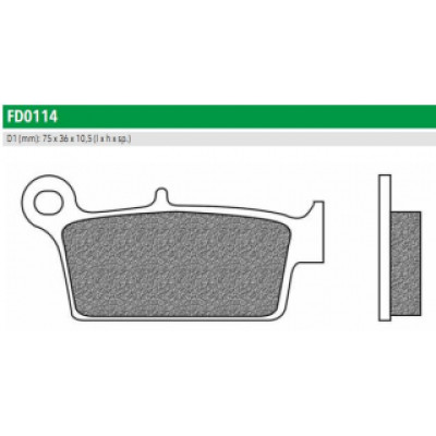 FD0114X01 Тормозные колодки для HONDA, KAWASAKI,  SUZUKI, YAMAHA (FDB539SG) NEWFREN