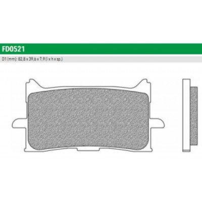 FD0521TS Тормозные колодки дисковые мото ROAD TOURING SINTERED NEWFREN