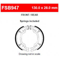 FSB947A Тормозные колодки барабанные MOTO, коробка 2 шт (FSB947EF)