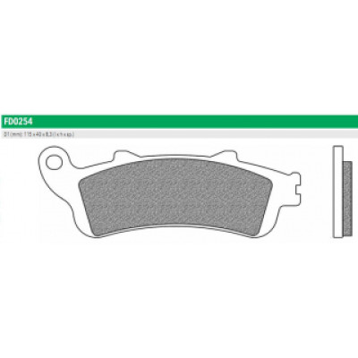 FD0254TS Тормозные колодки дисковые мото ROAD TOURING SINTERED (FDB2098ST) NEWFREN