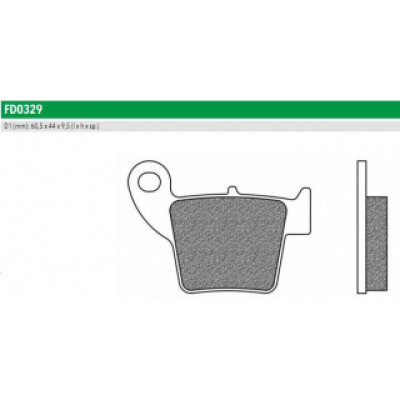 FD0329X01 Тормозные колодки дисковые мото OFFROAD DIRT RACE SINT (FDB2139SG) NEWFREN