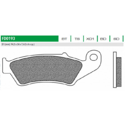 FD0193SD Тормозные колодки для APRILIA,  HONDA, KAWASAKI, SUZUKI, YAMAHA (FDB892P) NEWFREN