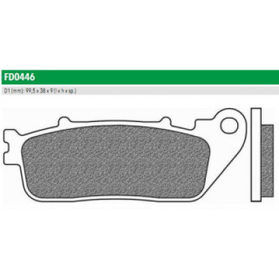 FD0446TS Тормозные колодки дисковые мото ROAD TOURING SINTERED (FDB2253ST) NEWFREN