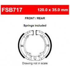 FSB717 Тормозные колодки барабанные MOTO, коробка 2 шт