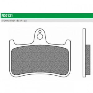 FD0131BT Тормозные колодки для HONDA CB, HONDA CBR, HONDA VTR (FDB533P) NEWFREN