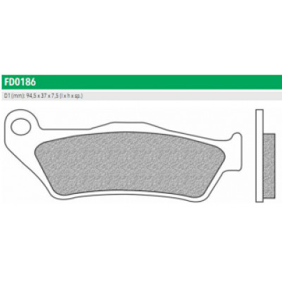 FD0186BT Тормозные колодки для APRILIA, DUCATI, PIAGGIO, SUZUKI,  YAMAHA (FDB2018P) NEWFREN
