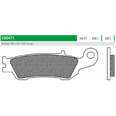 FD0411SD Тормозные колодки дисковые мото OFFROAD DIRT SINTER (FDB2219) NEWFREN