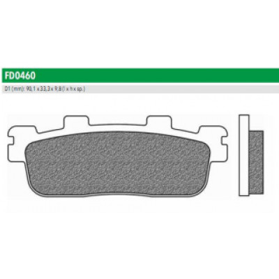 FD0460BE Тормозные колодки дисковые мото SCOOTER ELITE ORGANIC (FDB2248) NEWFREN